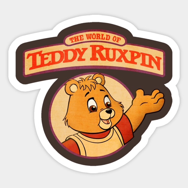 Teddy Ruxpin 80s toys Sticker by AFTERxesH